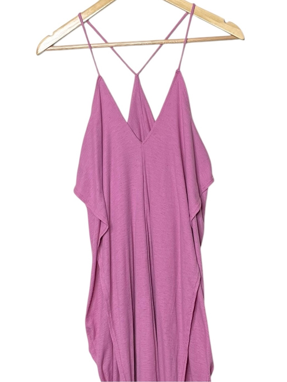 Free People FP Beach Positano Ribbed Draped Slouchy Maxi Dress Small - Picture 7 of 11